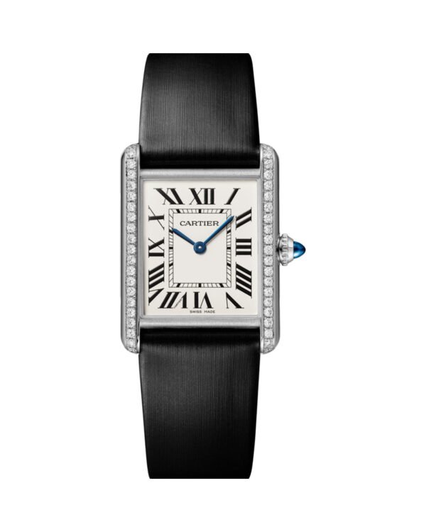 TANK MUST, LARGE, QUARTZ, STEEL, DIAMONDS, LEATHER - Image 3