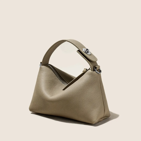 Khaite Medium Lina Grain Leather Hobo Bag - Image 2