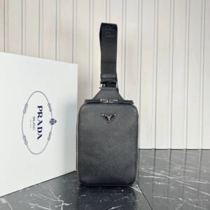 Brique leather belt bag