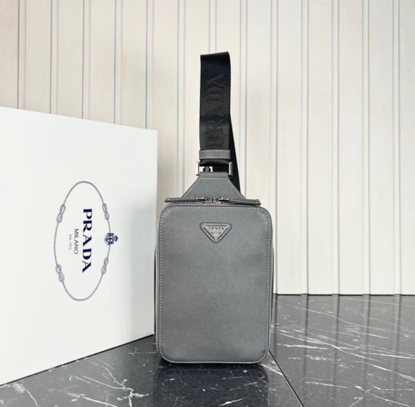 Brique leather belt bag - Image 3