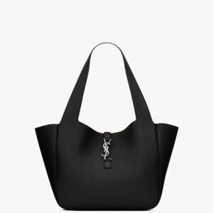 LE 5 À 7 BEA IN GRAINED LEATHER BLACK