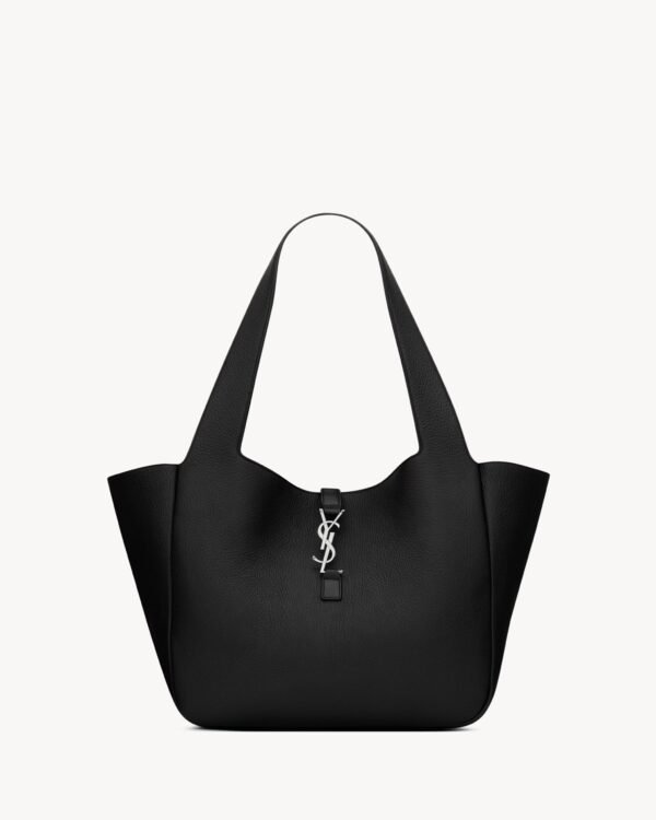 LE 5 À 7 BEA IN GRAINED LEATHER BLACK
