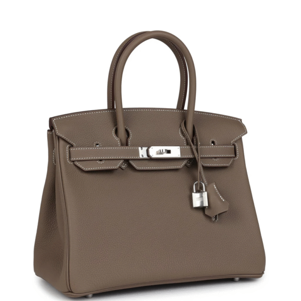 Hermès Birkin 30 Etoupe Togo Palladium Hardware - Image 2