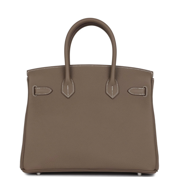Hermès Birkin 30 Etoupe Togo Palladium Hardware - Image 3